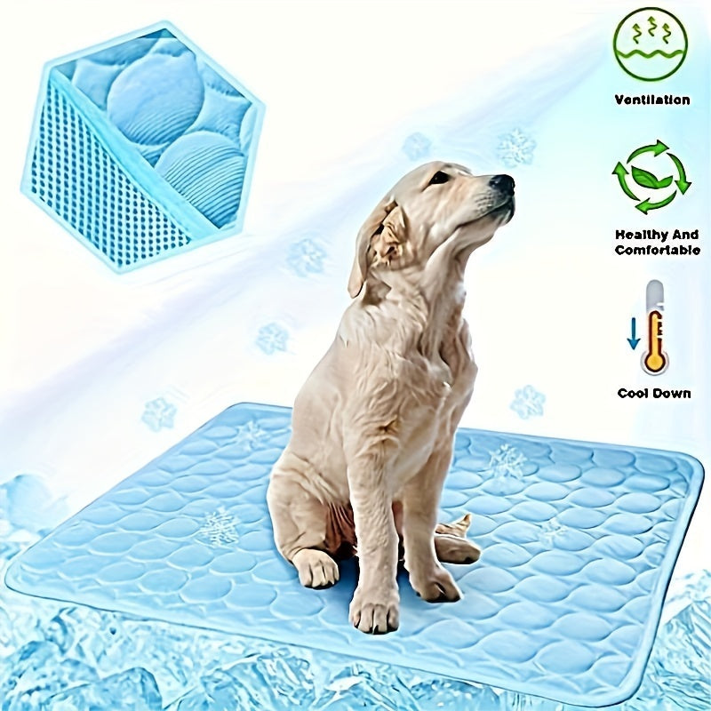 Tapete refrescante para cães, almofada refrescante para animais de estimação, almofada refrescante para canis, caixas, carros, interior e exterior, tapete de seda gelada.