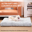 Cama para cão,  em veludo rosa, pequenos, médios e grandes, circular em lã, macias e macias, tapetes para cães dormirem fofinhos