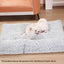 Cama para cão,  em veludo rosa, pequenos, médios e grandes, circular em lã, macias e macias, tapetes para cães dormirem fofinhos