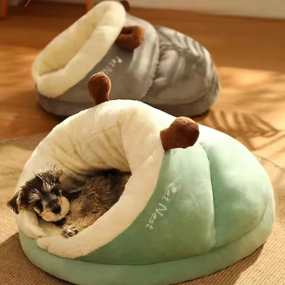 Cama Quentinha para Cães e Gatos - Lavável e Dobrável