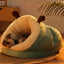 Cama Quentinha para Cães e Gatos - Lavável e Dobrável