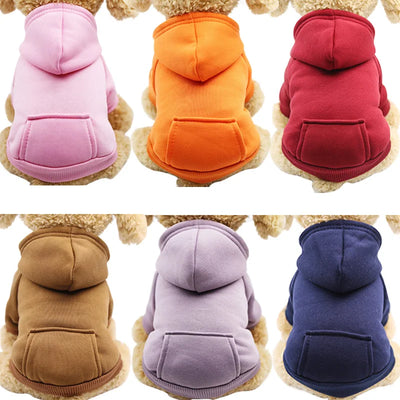 Roupas para cães de pequeno porte, roupas quentes para cães, casaco para filhotes, roupas para cães de grande porte, moletons com capuz para Chihuahua 45