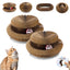 Arranhador de Papelão para Gatos - Dobrável com Sino e Bola