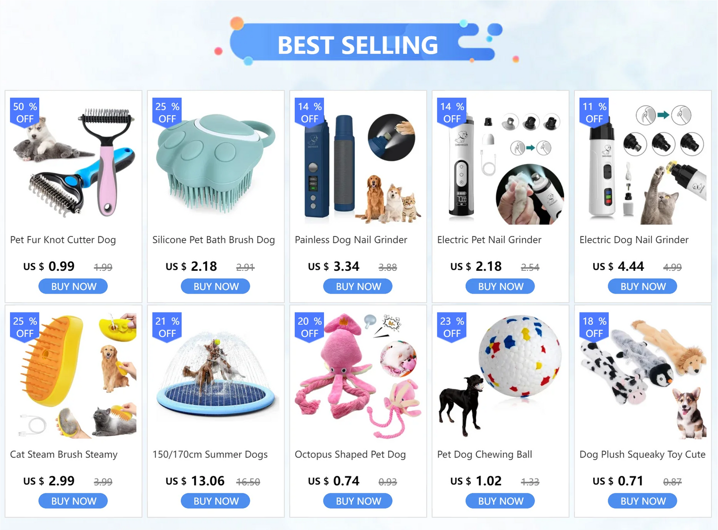 Aparador de Unhas Elétrico para Cães e Gatos