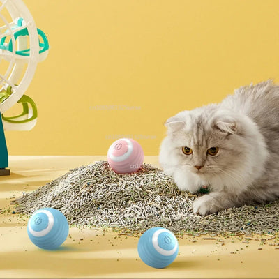 Bola Inteligente Interativa para Gatos - Brinquedo Automático Eletrónico