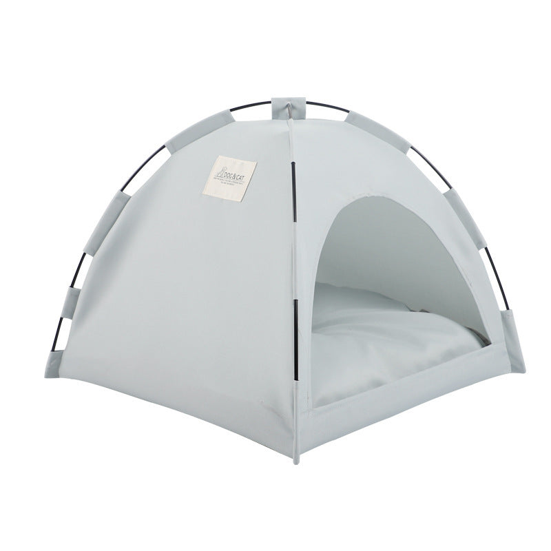 Tenda para gatos, tapete refrescante, cama para cães de campismo com almofada para canil, ninho para gatos,  produtos para animais de estimação