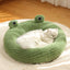Ninho de peluche quente para cães e gatos, série Little Frog, outono e inverno, ninho para cães e gatos pequenos até 5 kg