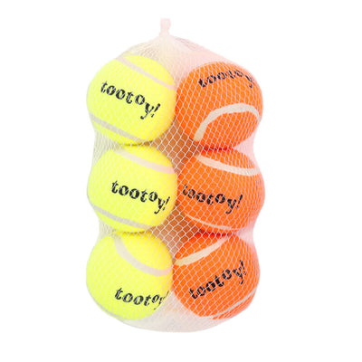 Pack de bolas de ténis para cães com som